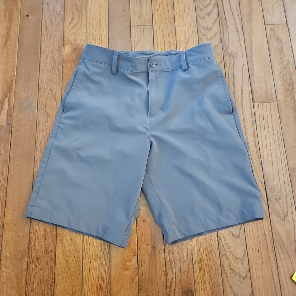 Slazenger Boys Golf Shorts Size Med. Performance Adjustable Waist Grey